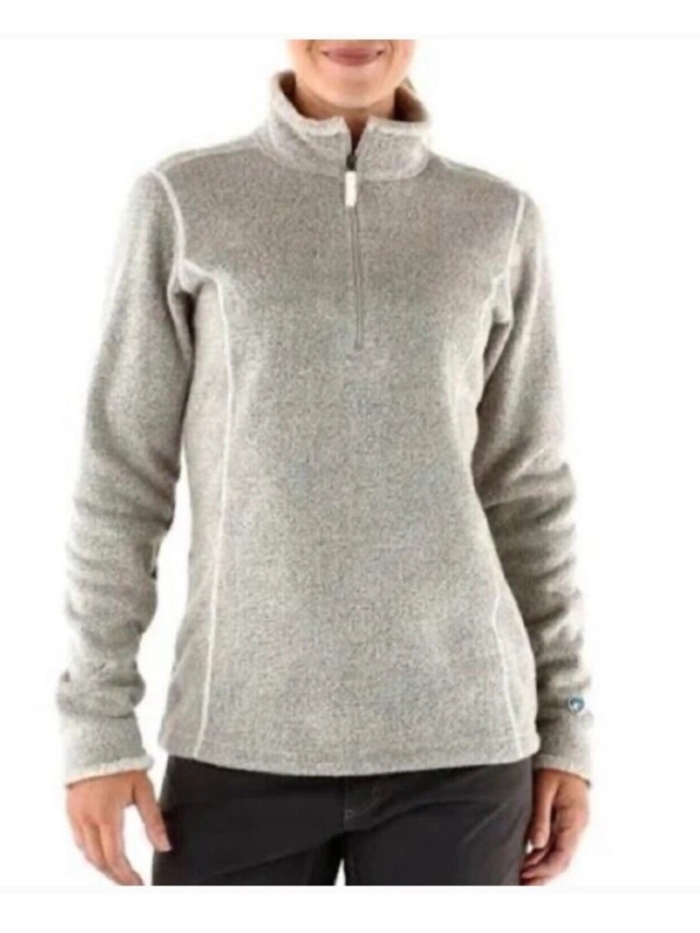 Kuhl Women's Alpaca-Blend Sherpa Pullover - Light Gray